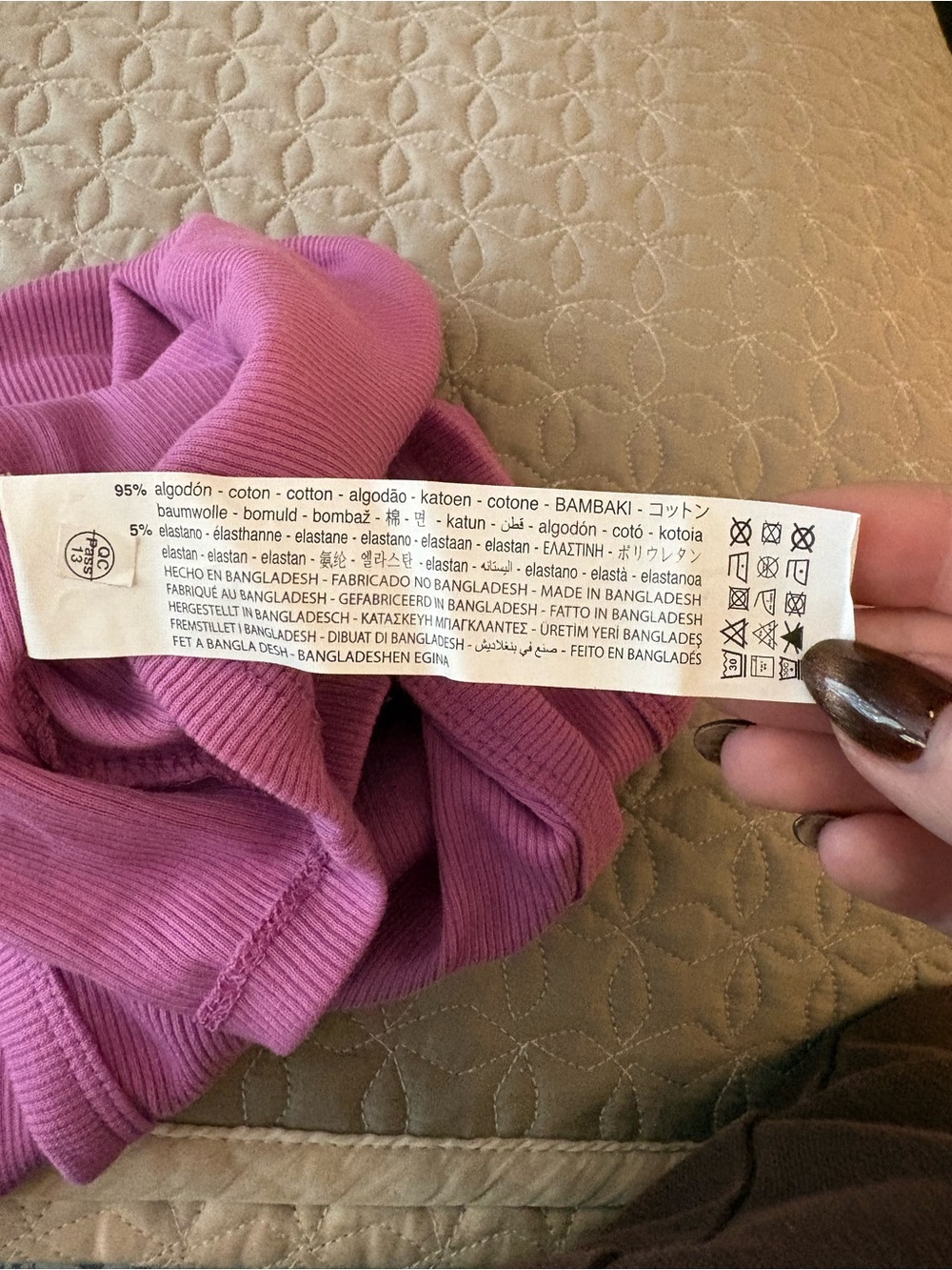 Zara Lilac Ribbed Tank Top - Picture 5 of 5